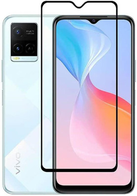PARANDIV Edge To Edge Tempered Glass for Vivo Y21A(Pack of 1)