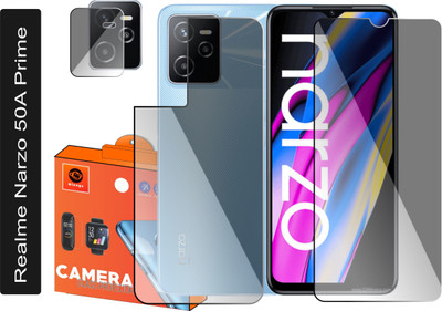 Olonga Front and Back Screen Guard for Realme Narzo 50A Prime(Pack of 3)