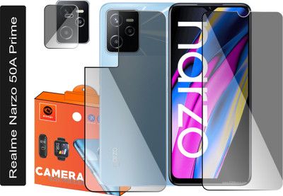 Olonga Front and Back Screen Guard for Realme Narzo 50A Prime(Pack of 3)