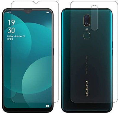 4 YARDS Front and Back Tempered Glass for Oppo A9 (GLASS)(Pack of 1)