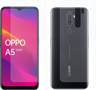 4 YARDS Front and Back Tempered Glass for Oppo A5(Pack of 1)