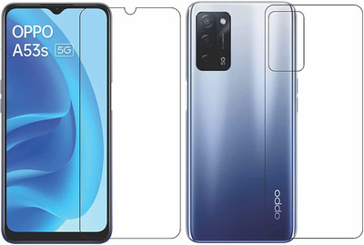 4 YARDS Front and Back Tempered Glass for OPPO A53s(Pack of 1)