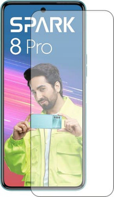 DMJHP Tempered Glass Guard for Tecno Spark 8 Pro(Pack of 1)
