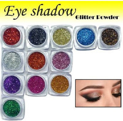 Latixmat Professional 12 Color Glitter Shimmer Eye shadow Powder 24 g(MULTI COLOR)