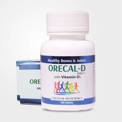 ALTOS AYURVEDA ORECAL-D CALCIUM WITH VITAMIN-D3(100 Tablets)