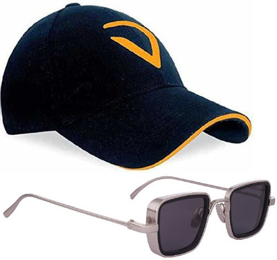 selloria Self Design Sports/Regular Cap Cap(Pack of 2)