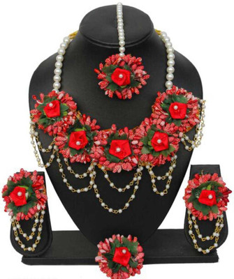 Anshiba Creation Fabric Multicolor Jewellery Set(Pack of 1)