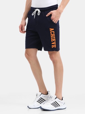 ARDEUR Printed Men Blue Regular Shorts