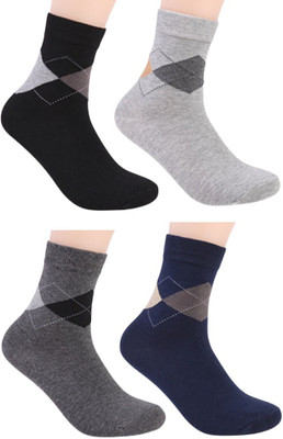 AlexVyan Men Solid Ankle Length(Pack of 4)