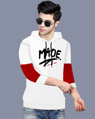 FastColors Printed Men Round Neck White, Red T-Shirt