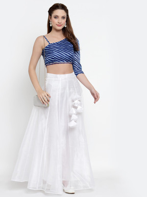 NEUDIS Casual Striped Women Blue Top
