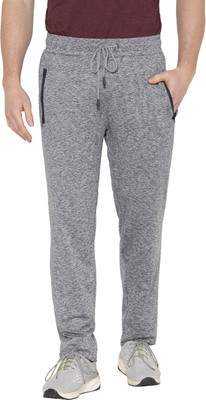 BODYACTIVE Solid Men Grey Track Pants