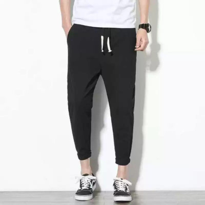 Megapoint Solid Men Black Track Pants