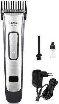 Kemei HIGH POWER TRIMMER GROOMING TRIMMER HAIR TRIMMER Runtime: 140 min Trimmer for Men & Women (Silver)