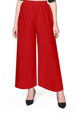 FC First Choice Regular Fit Women Red Trousers