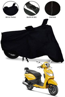 OliverX Waterproof Two Wheeler Cover for Hero(Motocorp Electric Scooter, Black)