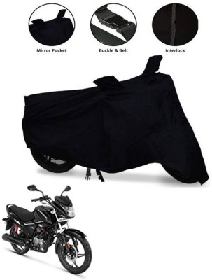 AUTOCAD Waterproof Two Wheeler Cover for Hero(Glamour FI, Black)