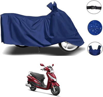 AutoGalaxy Waterproof Two Wheeler Cover for Hero(Destini 125, Blue)