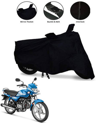 AUTOCAD Waterproof Two Wheeler Cover for Hero(MotoCorp HF Deluxe, Black)