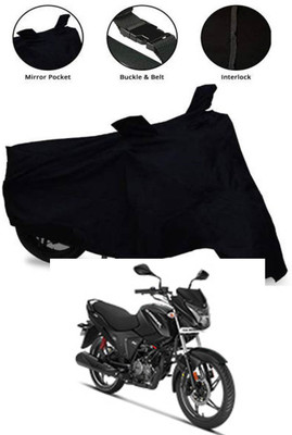 Mdstar Waterproof Two Wheeler Cover for Hero(Glamour BS6, Black)