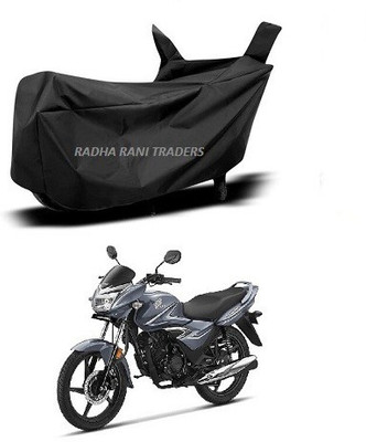 RADHA RANI TARDERS Two Wheeler Cover for Honda(CB Shine, Black)