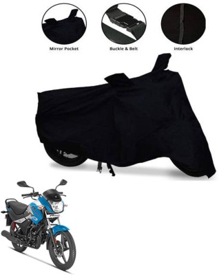 AUTOCAD Waterproof Two Wheeler Cover for Hero(Passion Pro, Black)