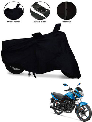 ENTIRELY ELITE Waterproof Two Wheeler Cover for Hero(Splendor I Smart, Black)