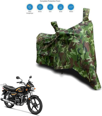 AUTOCAD Waterproof Two Wheeler Cover for Hero(Splendor, Green)