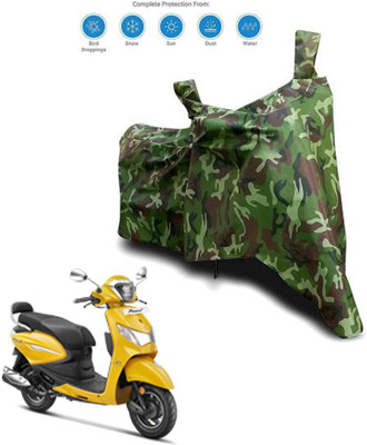 AutoGalaxy Waterproof Two Wheeler Cover for Hero(Pleasure Plus, Green)