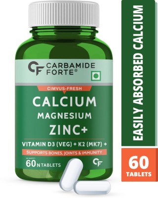 CF Calcium 1200mg with Magnesium,Zinc,Vitamin D, K2 & B12 for Men and Women(60 Tablets)