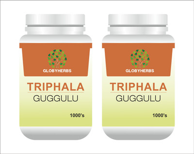 Globyherbs Triphala Guggulu 1000's(Pack of 2, 1000 Tablets)