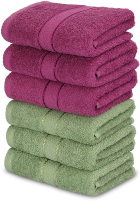 Leaf Dew Cotton 450 GSM Hand Towel Set(Pack of 6)