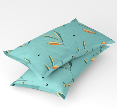 Flipkart SmartBuy Microfiber Cushions & Pillows Cover(50 cm*76 cm, Pack of 2, Green)