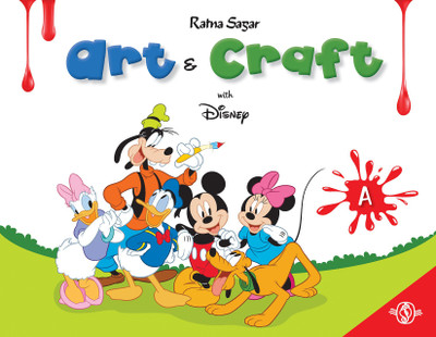 Disney Art & Craft With Book A | Colouring & Drawing Book For Nursery & Pre-KG Kids(Paperback, Our Experts)