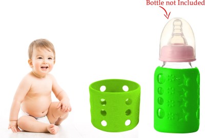 Safe-o-kid Silicone Baby Feeding Bottle Coverfor Insulated Protection, Small 60 Ml, Green(Green)