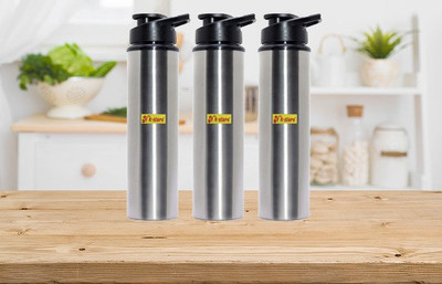 NK-STORE 1000 ml Steel Sipper(Pack of 3, Silver)