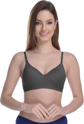 Madam bra Women T-Shirt Lightly Padded Bra(Black)