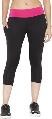 BODYACTIVE Women Black Capri