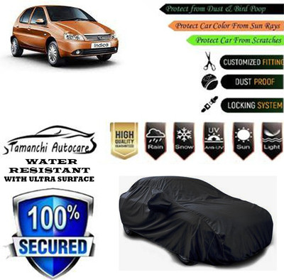 Tamanchi Autocare Car Cover For Tata Indigo GLV(Black)