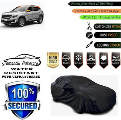 Tamanchi Autocare Car Cover For Kia Seltos HTK Plus AT 1.5 Diesel(Black)