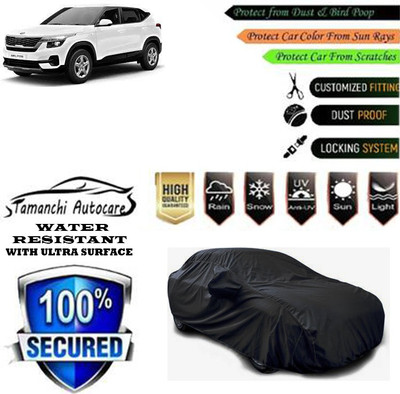 Tamanchi Autocare Car Cover For Kia Seltos HTX Plus 1.5 Diesel(Black)