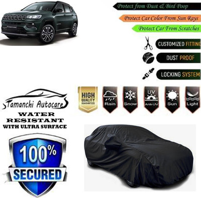Tamanchi Autocare Car Cover For Jeep Compass 2.0 Bedrock(Black)