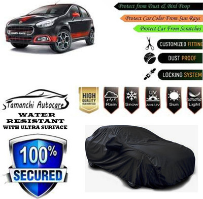 Tamanchi Autocare Car Cover For Fiat Punto Evo(Black)