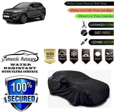 Tamanchi Autocare Car Cover For Kia Seltos HTX IVT G Petrol(Black)