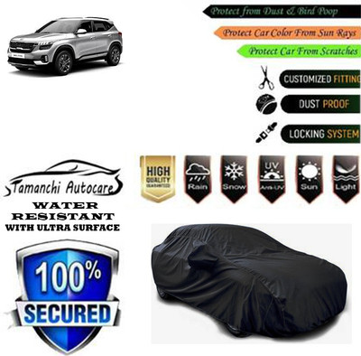 Tamanchi Autocare Car Cover For Kia Seltos GTX Plus AT 1.5 Diesel(Black)