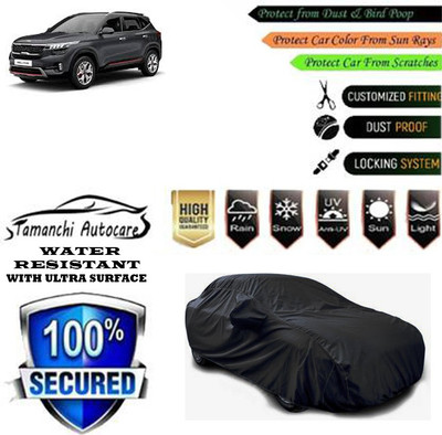 Tamanchi Autocare Car Cover For Kia Seltos GTX Plus AT 1.4(Black)