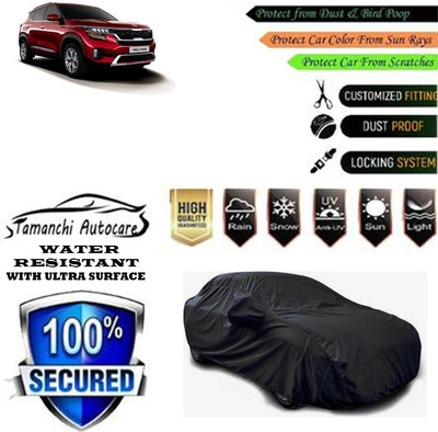 Tamanchi Autocare Car Cover For Kia Seltos HTX 1.5 Diesel(Black)