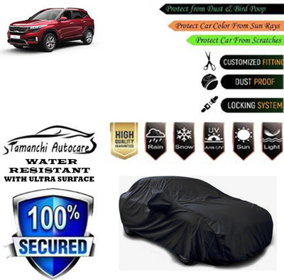 Tamanchi Autocare Car Cover For Kia Seltos HTX 1.5(Black)