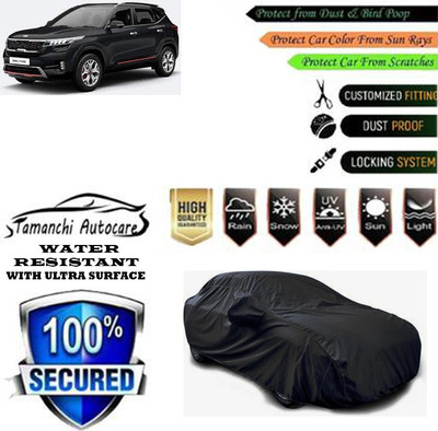 Tamanchi Autocare Car Cover For Kia Seltos HTE 1.5 Diesel(Black)