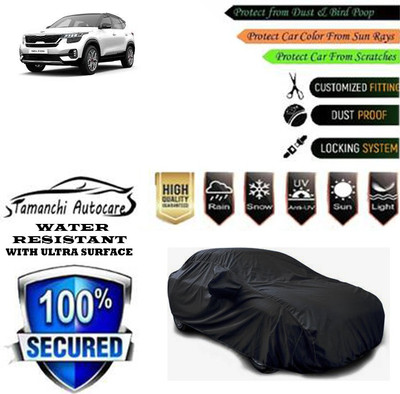 Tamanchi Autocare Car Cover For Kia Seltos HTX Plus AT D Diesel(Black)